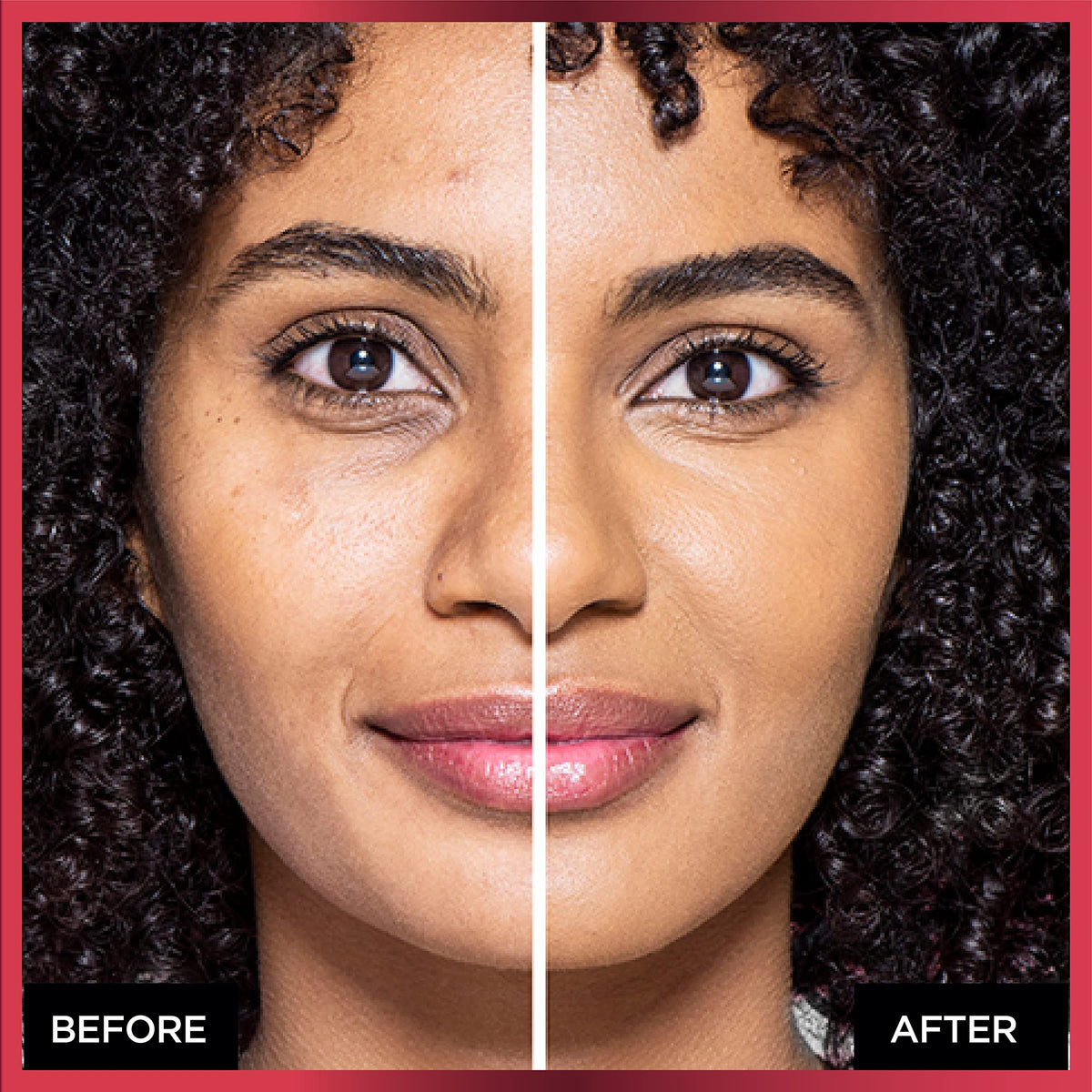 L'Oreal Paris compact open with applicator puff showing easy on-the-go application benefit
