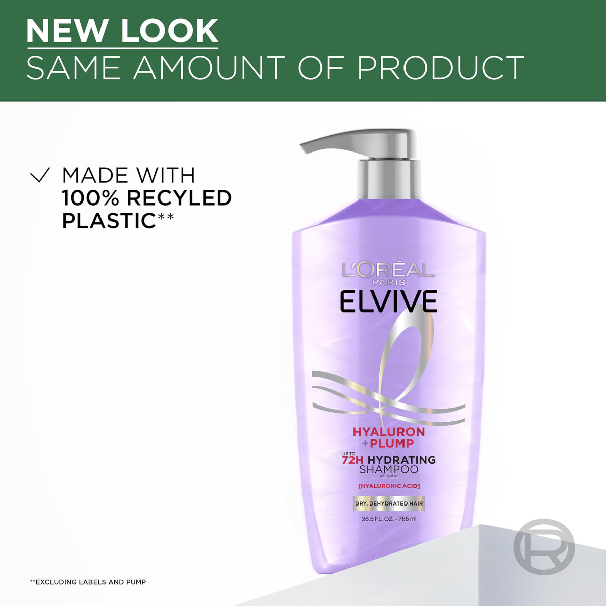 L'Oreal Paris bottle beside conditioner showing complementary regimen pairing