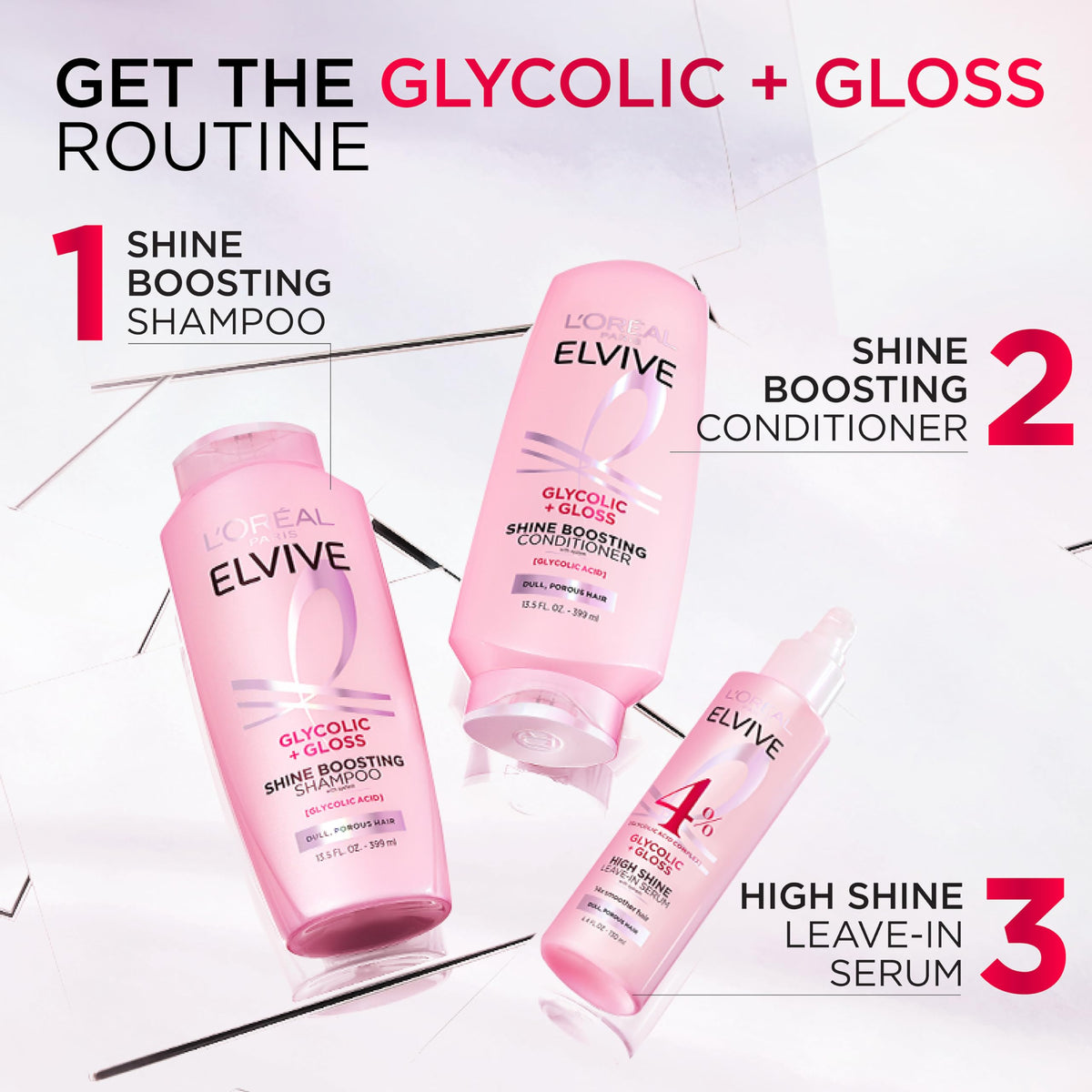 L'Oreal Paris depiction of glycolic acid ingredient concept to illustrate science-inspired formulation