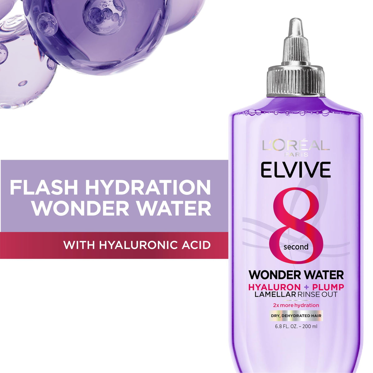 L'Oreal Paris close-up of Wonder Water texture showing lightweight hydration