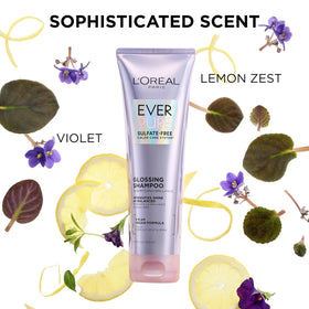 L'Oreal Paris before and after hair showing increased shine and smoothness