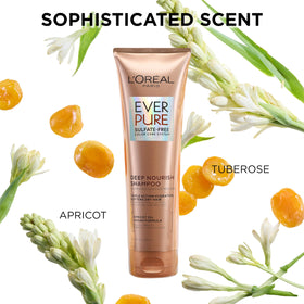 L'Oreal Paris before and after hair comparison illustrating smoother texture