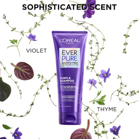 L'Oreal Paris EverPure before and after toning demonstrating reduced brassiness