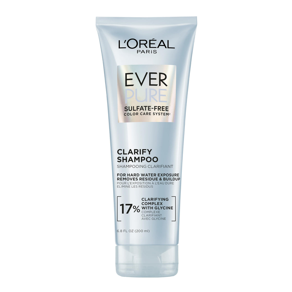 L'Oreal Paris EverPure Clarify front bottle showing label and color-safe benefit
