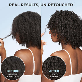 L'Oreal Paris EverPure Clarify creamy shampoo texture on fingers for moisture