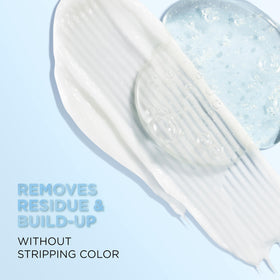 L'Oreal Paris EverPure conditioner being worked into hair showing smoother strands
