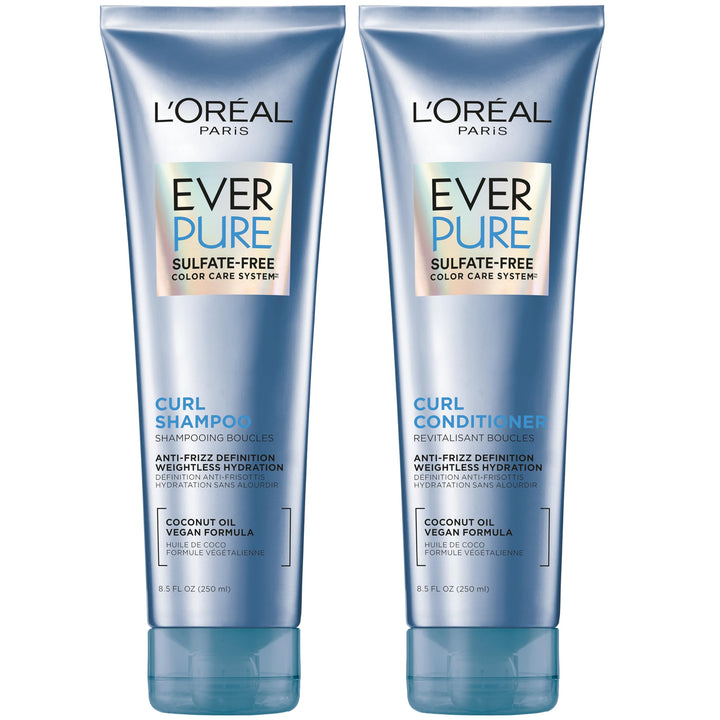 L'Oreal Paris EverPure front packaging showing set and benefits