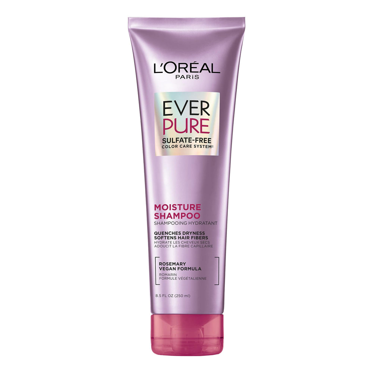 L'Oréal Paris bottle front packaging showing EverPure Moisture benefits