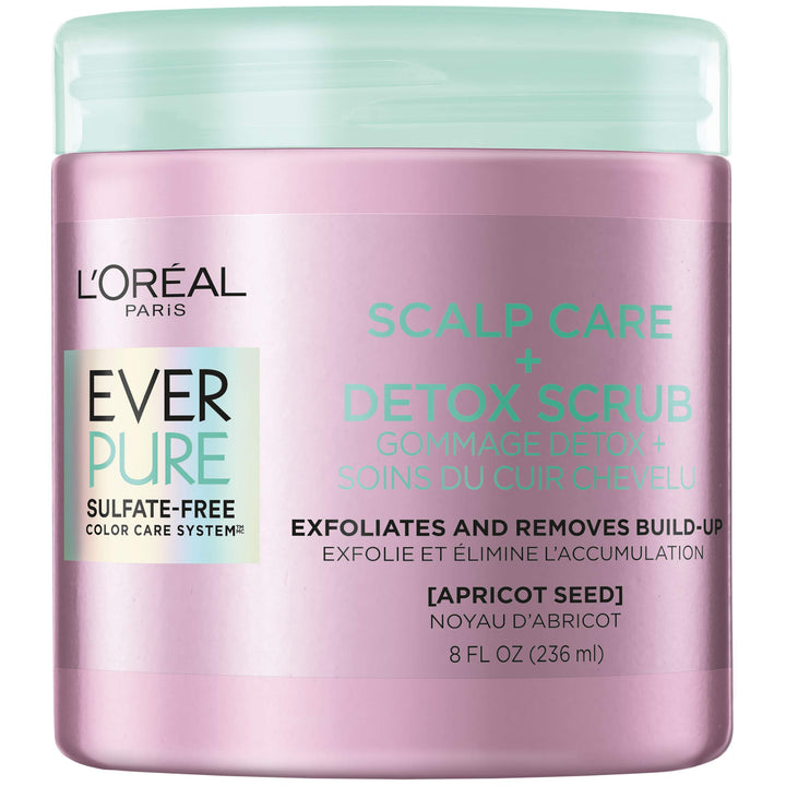 L'Oreal Paris EverPure front packaging showing product label and 8 oz tube benefit