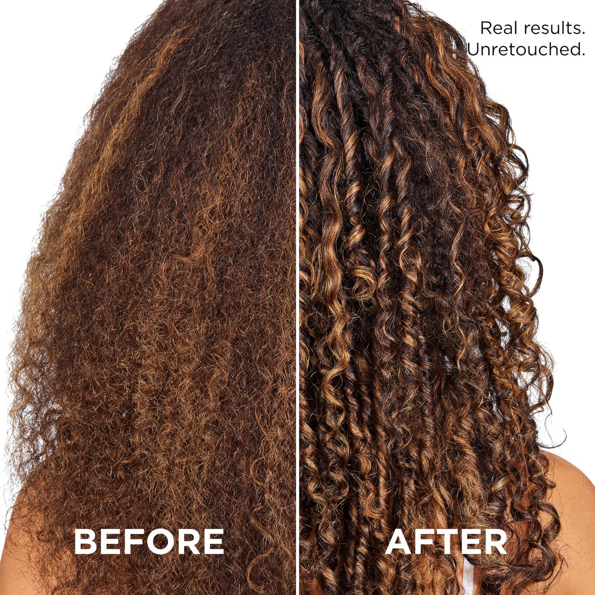 L'Oreal Paris EverPure before and after hair showing improved softness