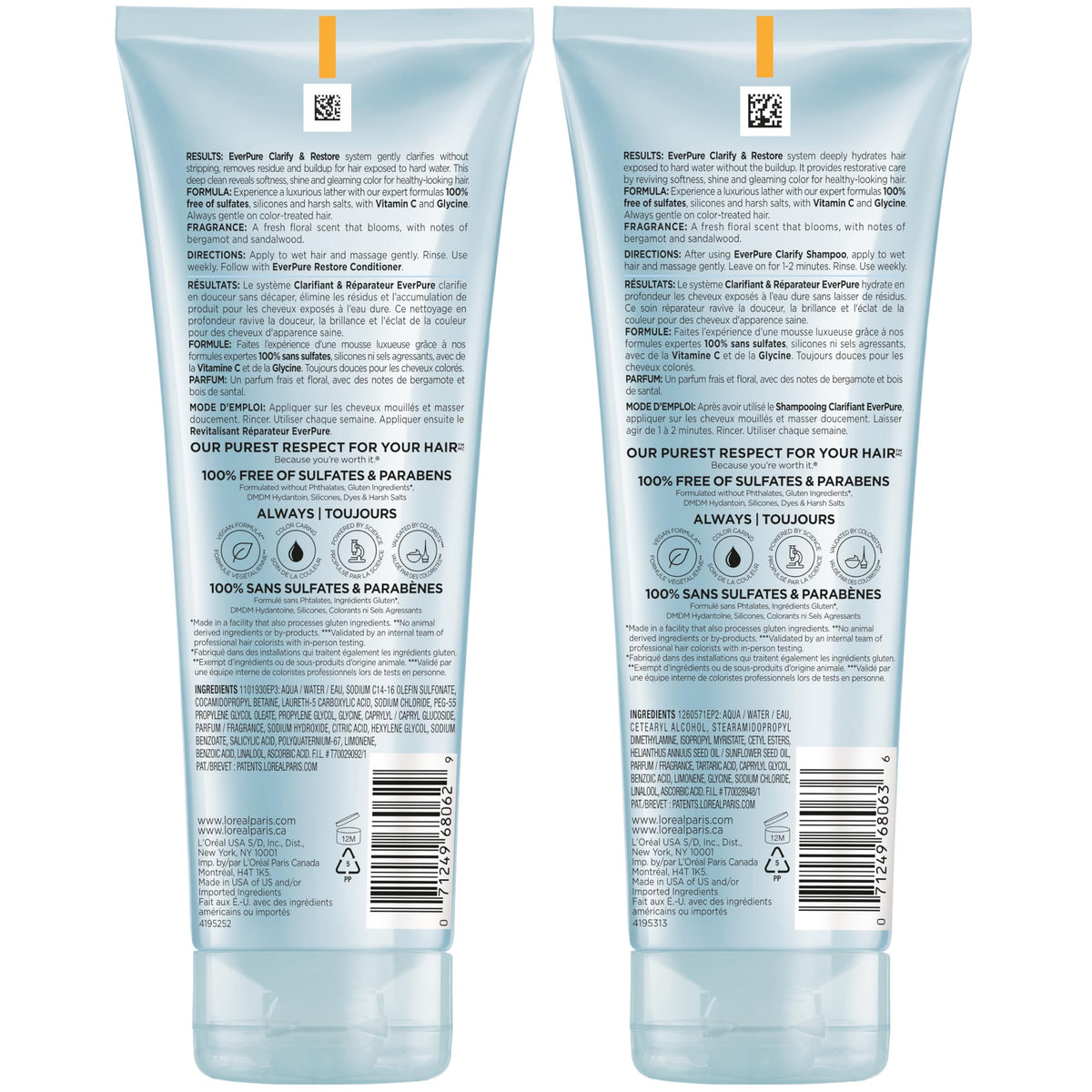 L'Oreal Paris EverPure kit on bathroom shelf showing salon-at-home convenience
