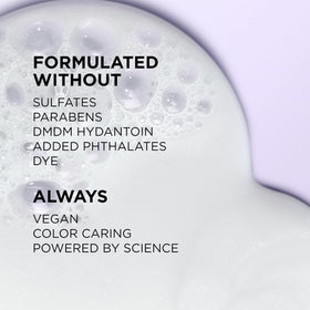 L'Oreal Paris lather in palm demonstrating gentle sulfate-free cleansing