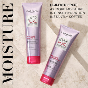 L'Oreal Paris EverPure shampoo lather on hair for gentle cleansing benefit