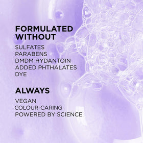 L'Oréal Paris shampoo being used in shower for gentle color-safe cleansing