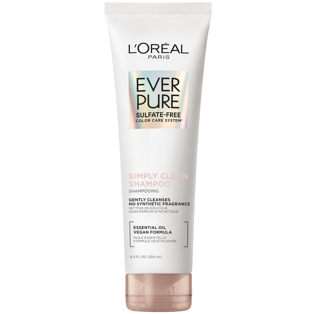 L'Oreal Paris bottle front view highlighting packaging and product name for clear identification