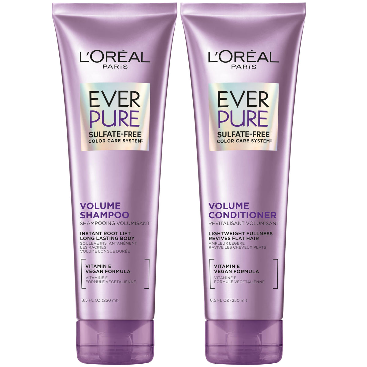 L'Oreal Paris EverPure front packaging showing set and benefits