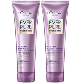 L'Oreal Paris EverPure front packaging showing set and benefits