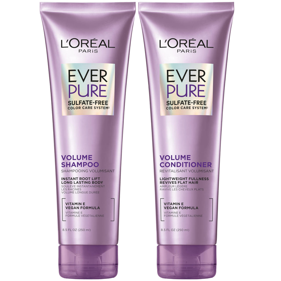 L'Oreal Paris EverPure front packaging showing set and benefits
