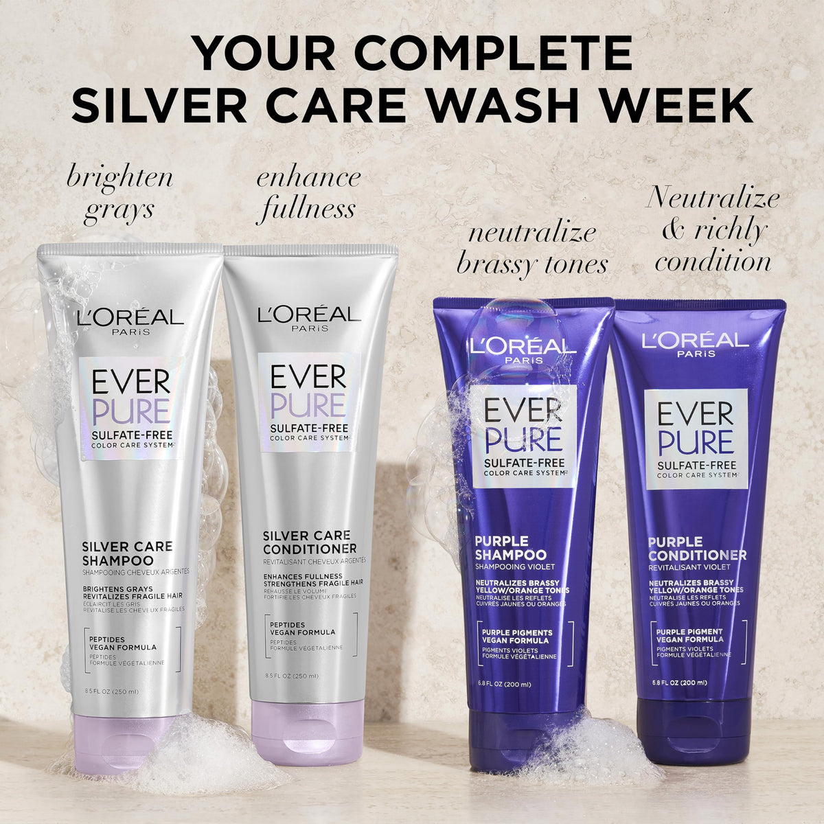 EverPure shampoo paired with conditioner for a complete care routine