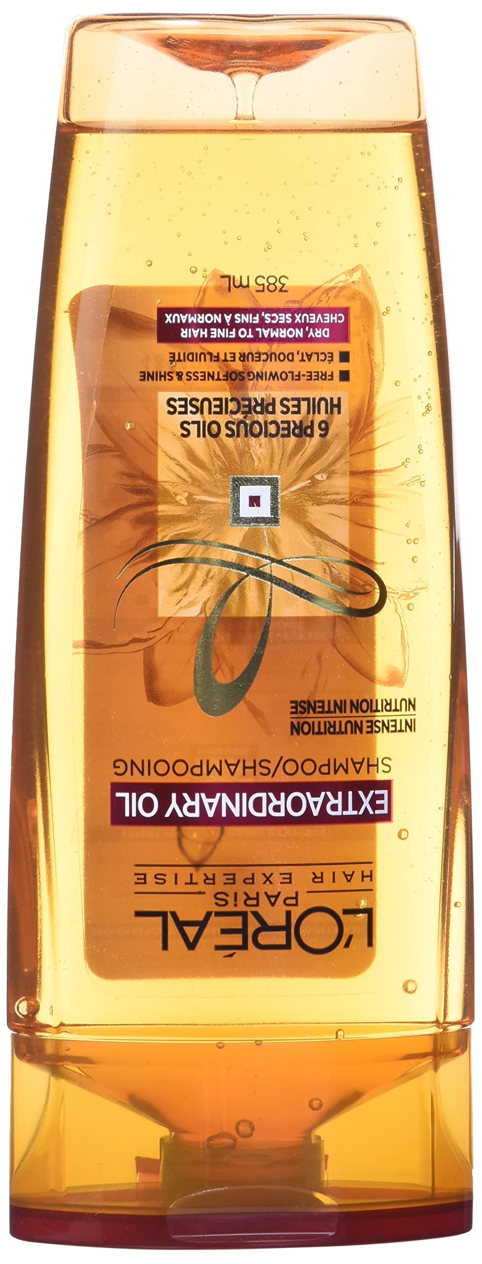 L'Oreal Paris label detail showing product name and directional use
