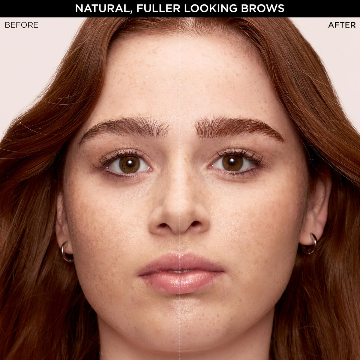 L'Oreal Paris ink stroke on skin demonstrating fine hair-like lines and natural filling benefit
