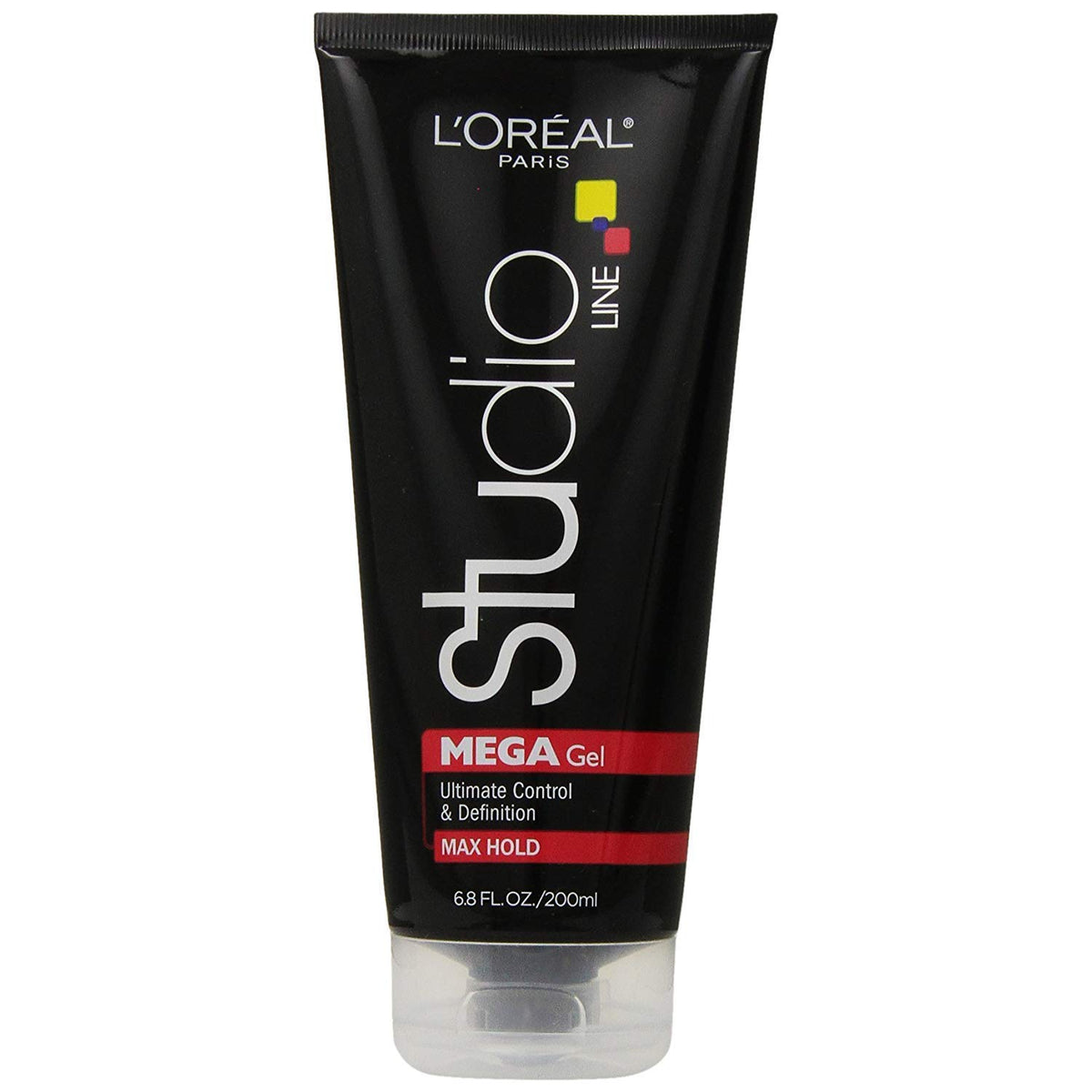 L'Oreal front packaging of Head Lock gel showing size and strong-hold benefit