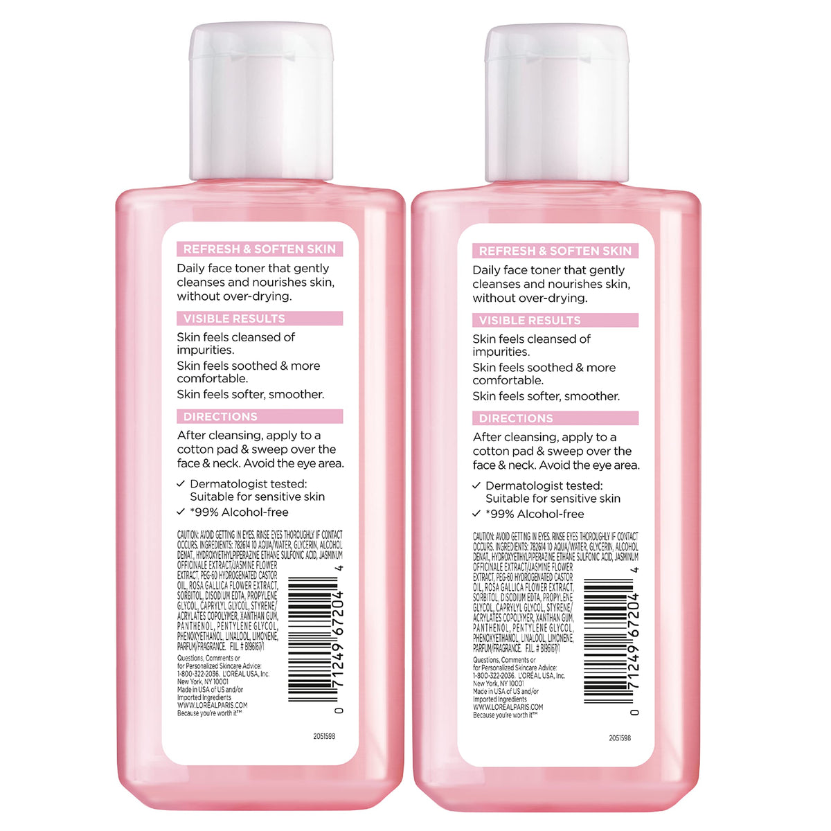 L'Oreal Paris two‑count pack display for value and consistent supply