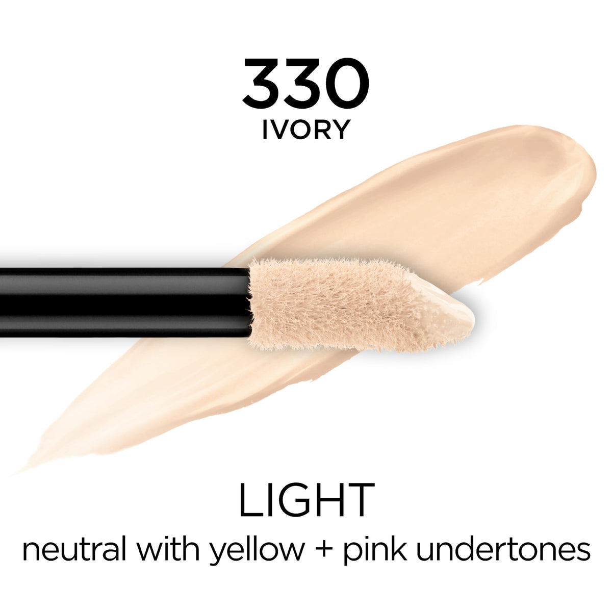 L'Oreal Paris doe-foot applicator close-up for quick full coverage