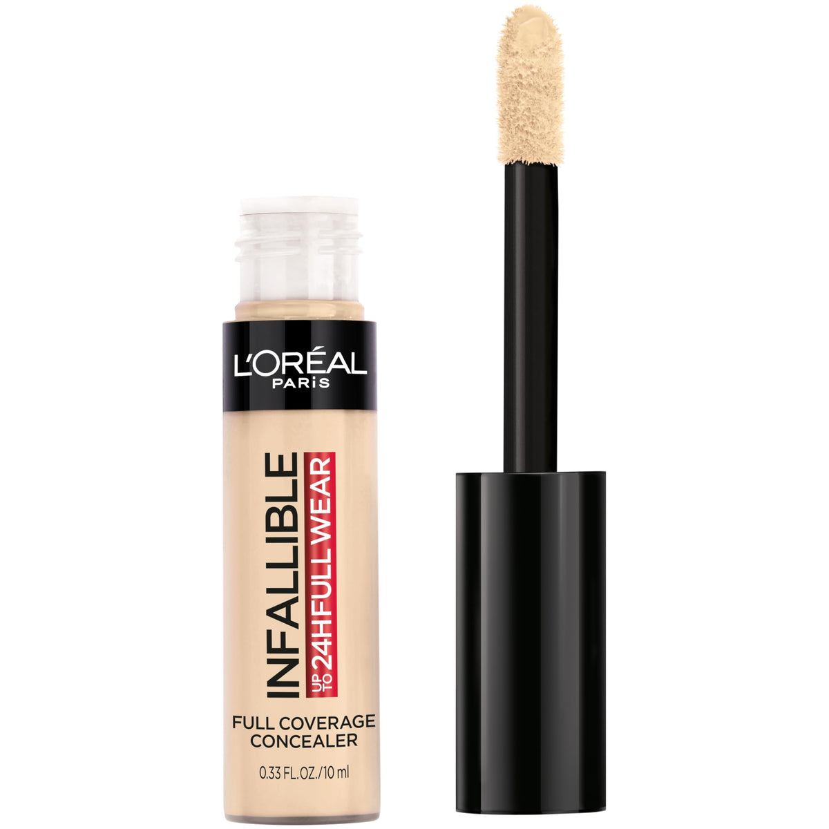L'Oreal Paris front packaging showing Ivory shade and product benefits