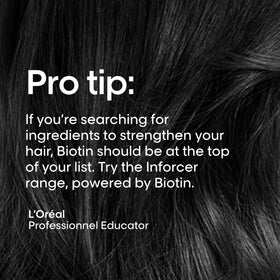 L'Oréal Professionnel Paris before-and-after lengths showing improved resilience