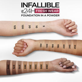 L'Oreal Paris lifestyle image of model wearing product showing longwear matte finish benefit