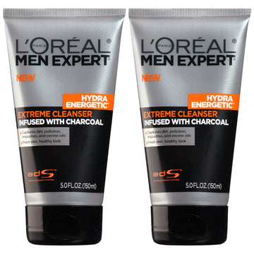 L'Oreal Paris Men Expert front packaging showing two tubes and benefits