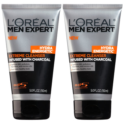 L'Oreal Paris Men Expert front packaging showing two tubes and benefits