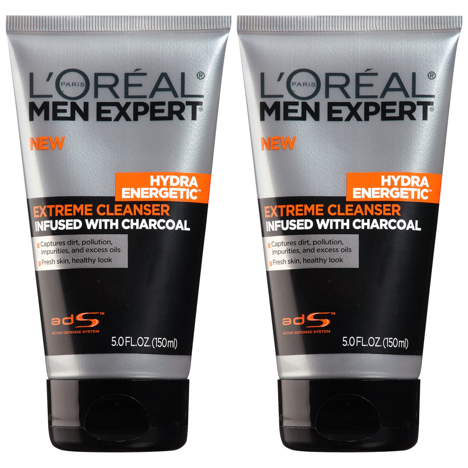 L'Oreal Paris Men Expert front packaging showing two tubes and benefits