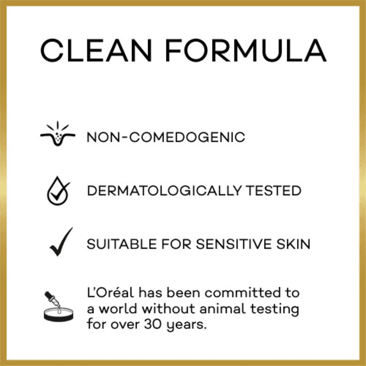 L'Oreal Paris foundation blended with brush, shows smooth application benefit