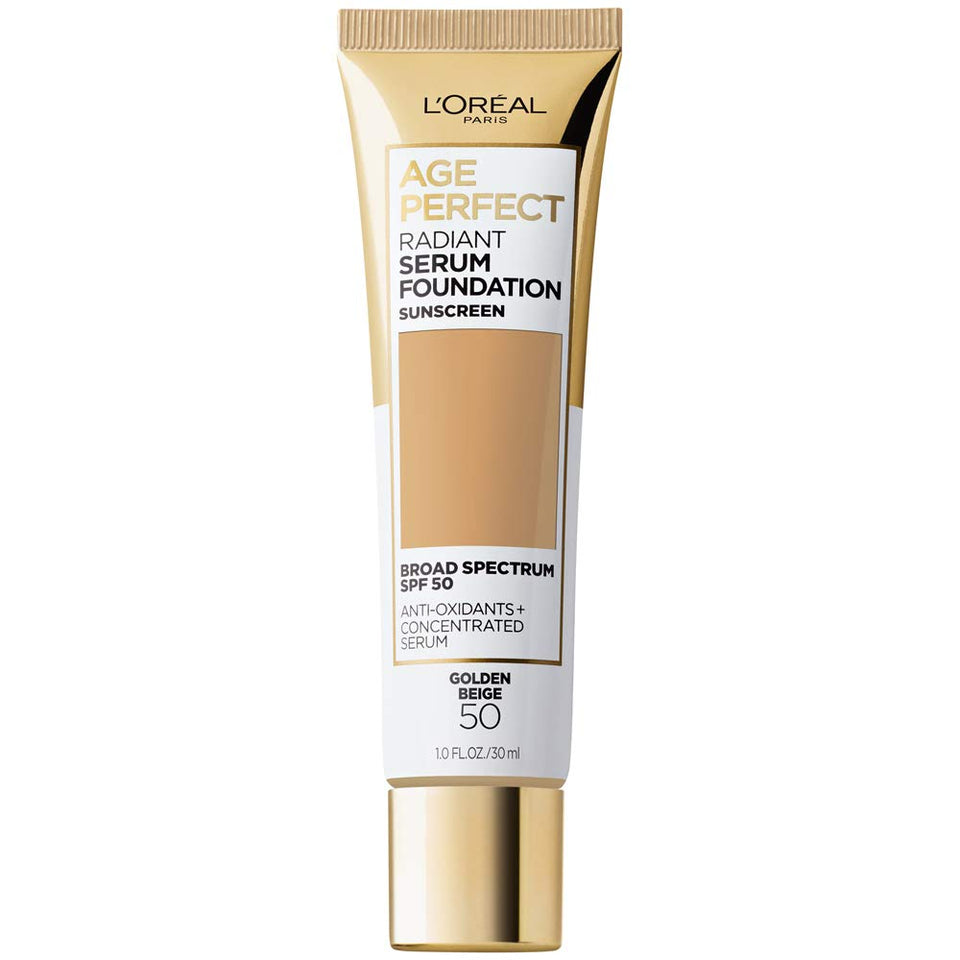 L'Oreal Paris front packaging showing one-ounce foundation, fast coverage benefit