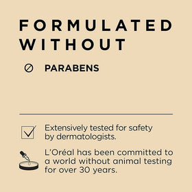 L'Oreal Paris back label close-up listing ingredients and usage directions