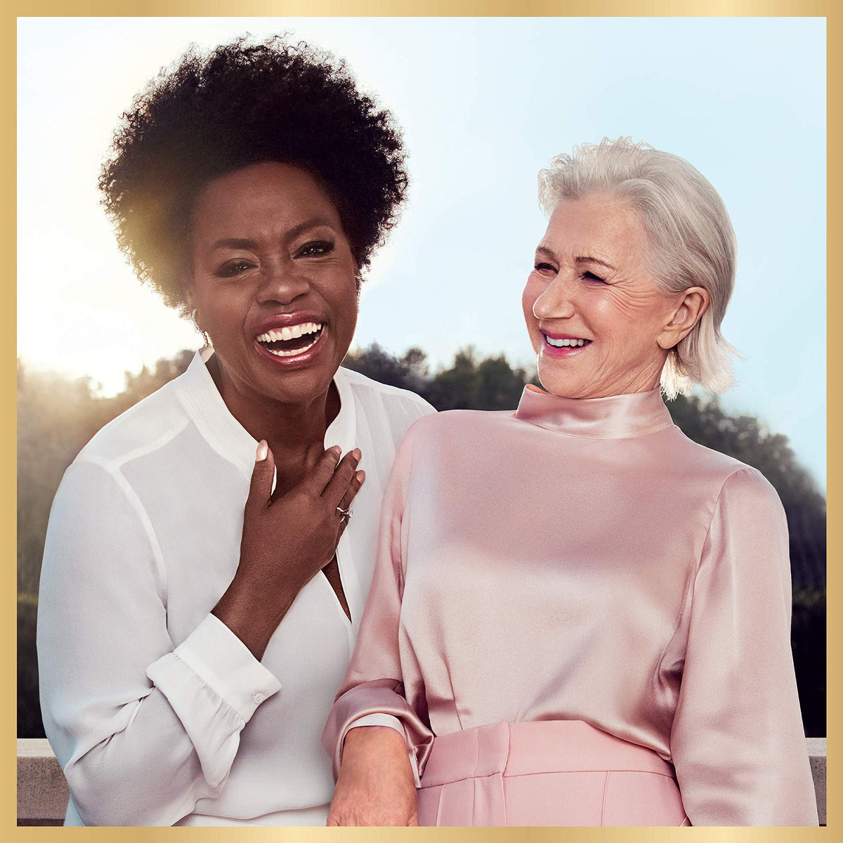 L'Oreal Paris lifestyle shot of mature woman wearing foundation for hydrated look