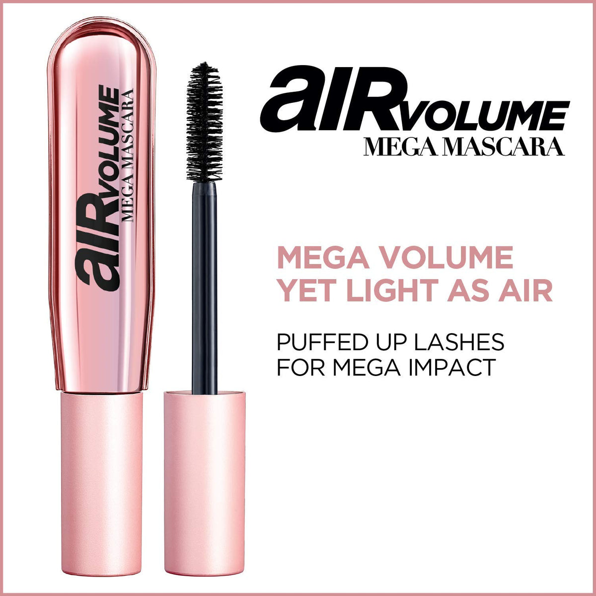 L'Oreal Paris metallic pink packaging highlighting protective, sealed formula benefit