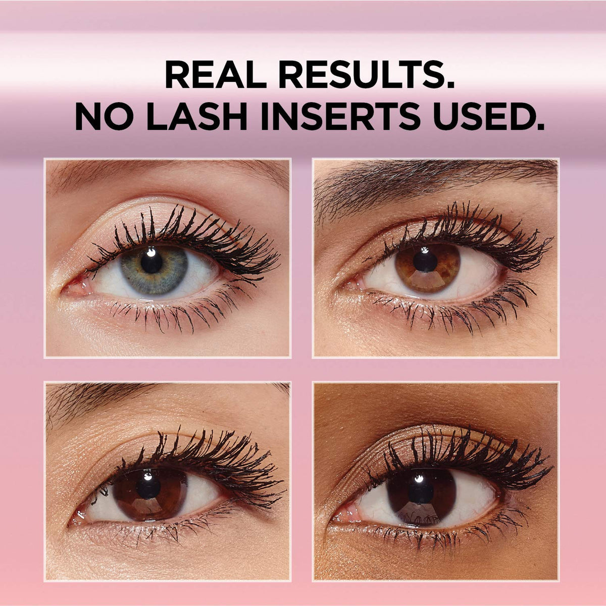 L'Oreal Paris air-whipped mascara texture swirl showing lightweight, buildable volume