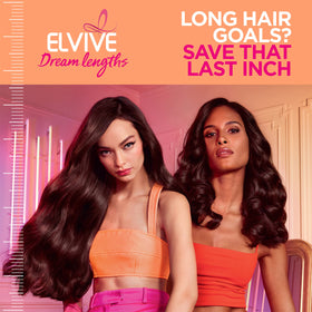 L'Oreal Paris applying mask to damp lengths for visible strengthening