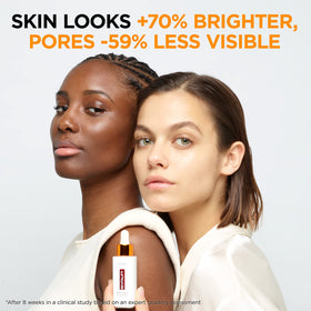 L'Oreal Paris application on face demonstrating easy layering and non-greasy finish
