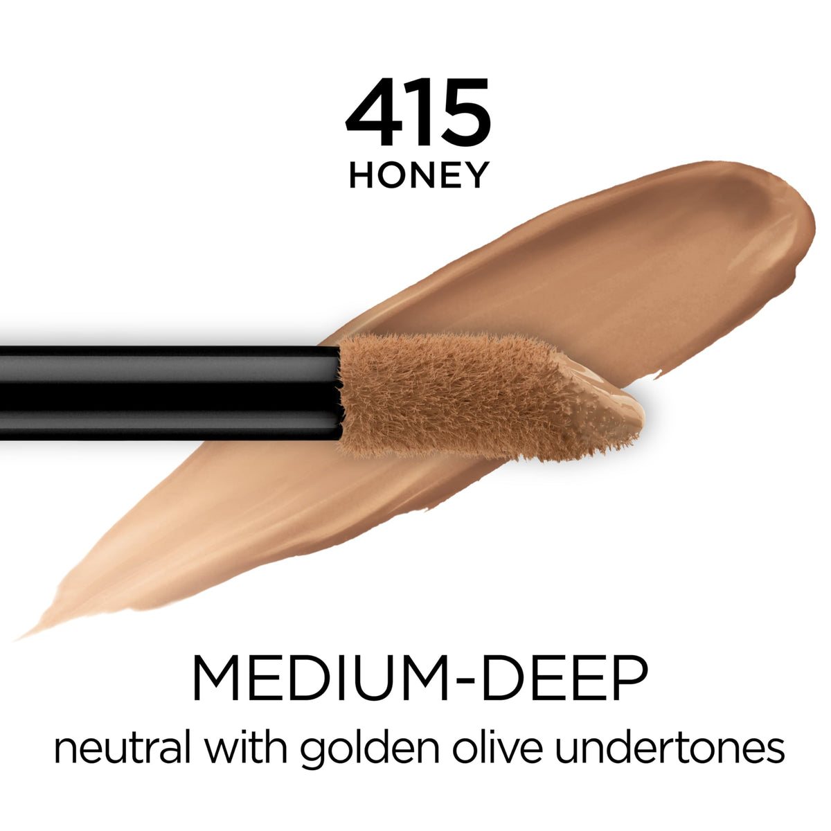 L'Oreal Paris large paddle applicator close-up illustrating even product delivery
