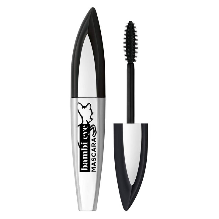 L'Oreal Paris mascara front and wand showing brush for defined lifted lashes