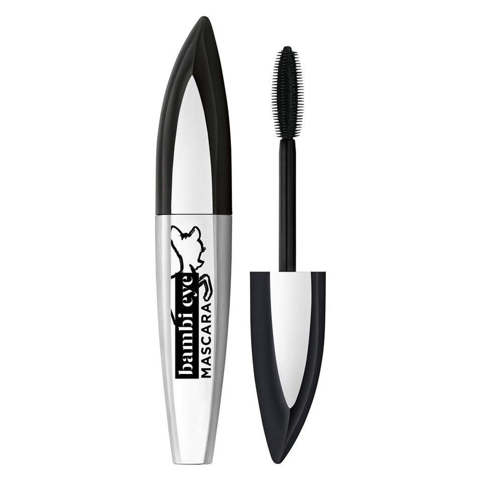 L'Oreal Paris mascara front and wand showing brush for defined lifted lashes