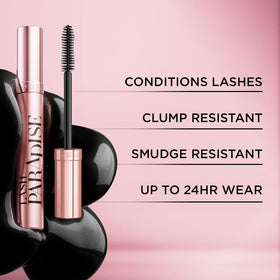 L'Oréal Paris before and after lashes comparison showing fuller, longer fringe
