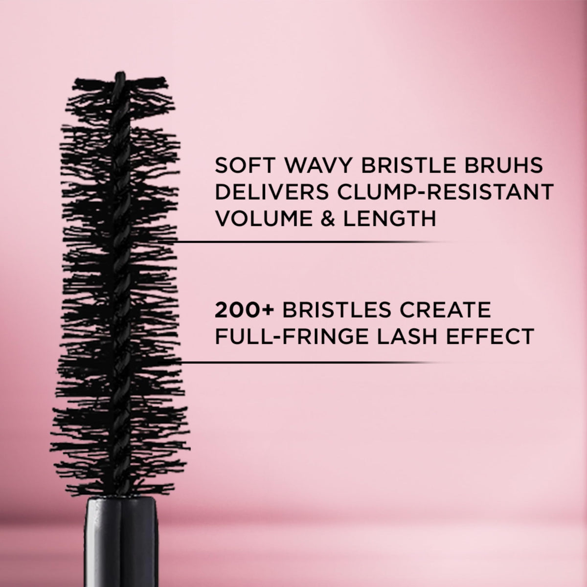 L'Oreal Paris before and after lashes showing added volume