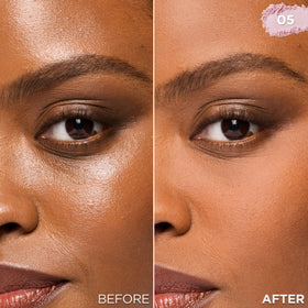 L'Oreal Paris jar opened showing sifter and loose powder, convenient dispensing
