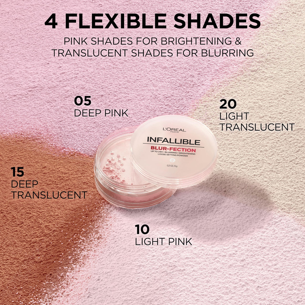L'Oreal Paris powder in hand for scale to show kit size and portability
