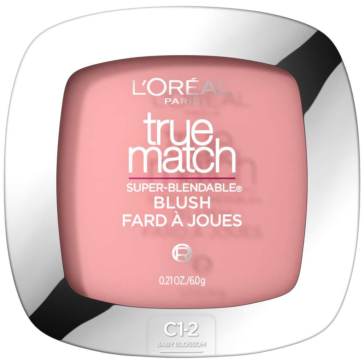 L'Oreal Paris compact front showing shade name and compact design for convenience